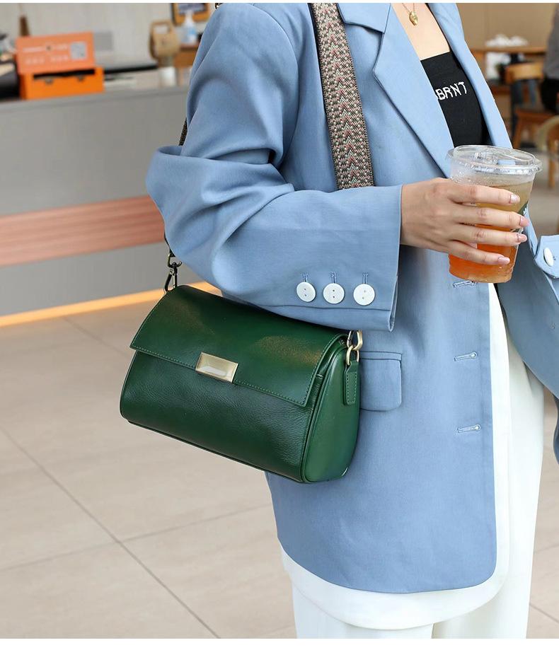 Zency Torebka Damska z Prawdziwej Skóry w Stylu Vintage