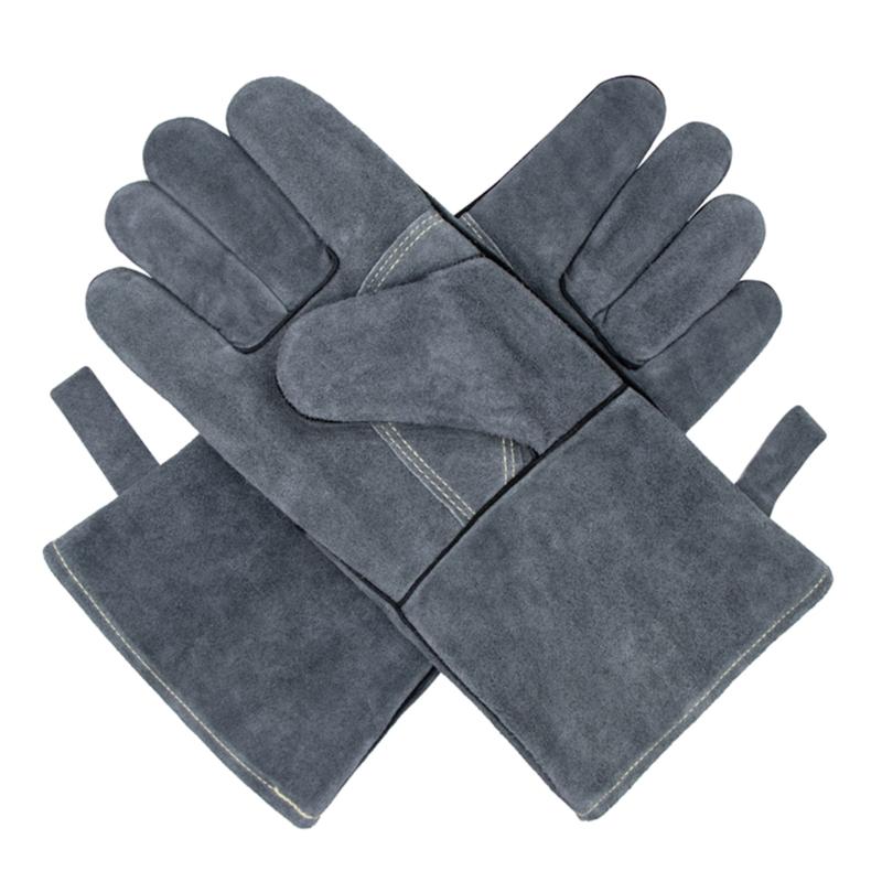 

Welding Gloves High Temperature Resistance for Baking Furnace Stove Pot Holder Provide Safety for Protection for Welders сірий