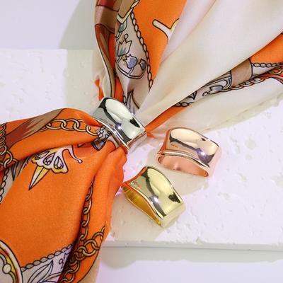 Wavy Scarf Ring Simple Silk Scarf Ring Fashion Scarf Holder Slide Ring for Women Silk Scarves Neckerchiefs Clothes Corners