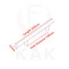 KAK 4" ~ 24'' Stainless Steel Kitchen Handles Diameter 12mm Cabinet Door Straight Handle T Bar Pulls Knobs Furniture Hardware