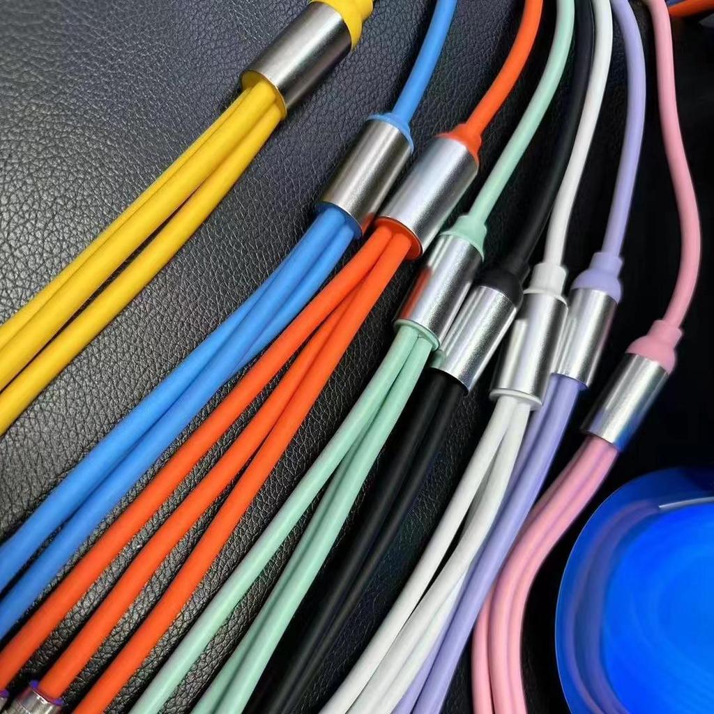 Jiike Line 3-in-1 Super Fast Charging Cable, Zinc Alloy, 120W, Compatible with Huawei