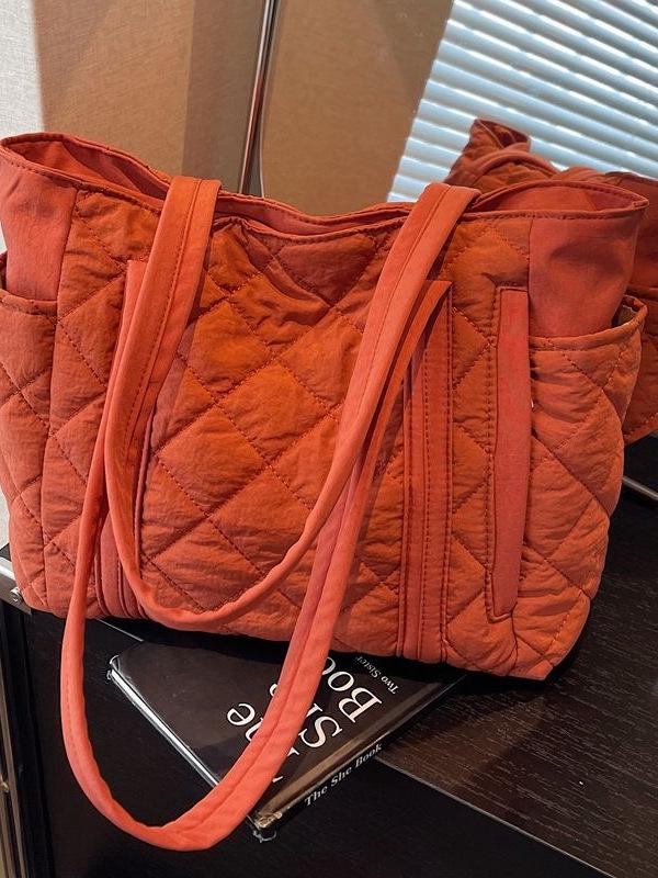 Women's Versatile Large Capacity Canvas Tote Bag - Lightweight, Padded, Casual Handbag for Commute