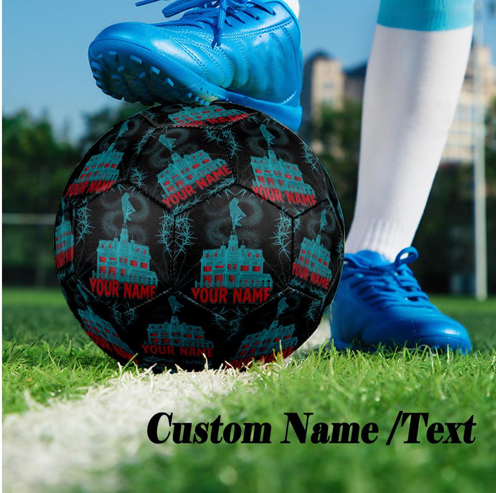 Custom Text Size 5 Soccer Ball, Standard Match Football For OutdoorThe Addams Family