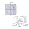 Moon Shape Candle Holder Resin Mould, Candle Plaster Drip Mould, Moon Resin Mould, Epoxy Resin Mould, Atmosphere Scene Mould