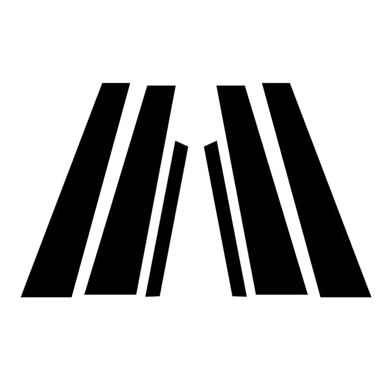 For Jaguar XE X760 2015- B/C Pillar Stickers - PC Window Decorative Trim for Middle Pillar,Car Exterior Accessories 2016