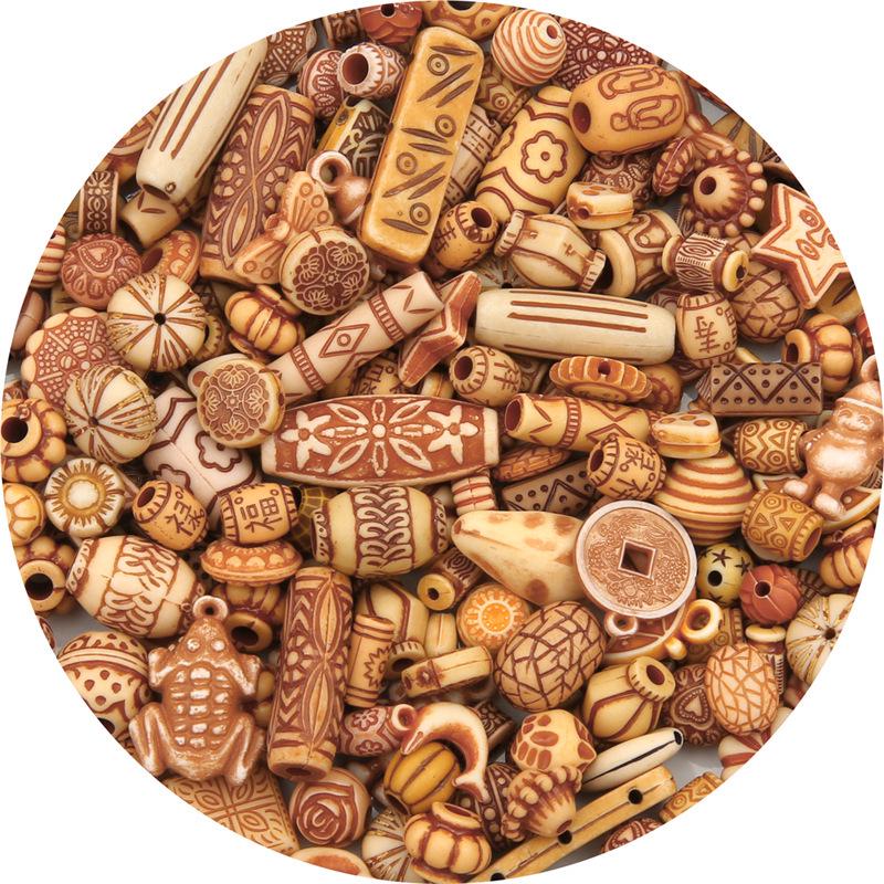 Retro Baroque DIY Acrylic Beads Kit: Handmade Necklace & Bracelet Jewelry Accessories