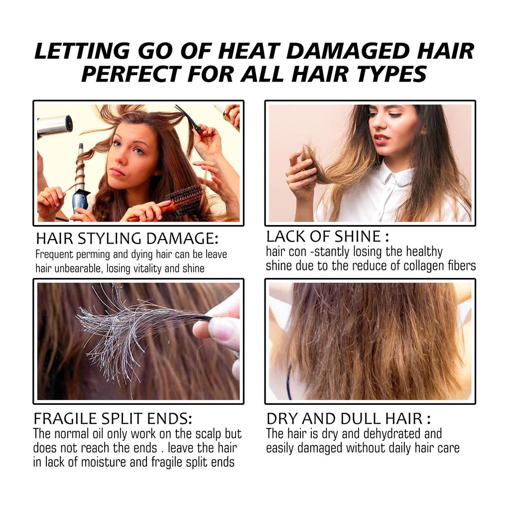 Crème de soin capillaire à la kératine hydratante lissante et soin des cheveux
