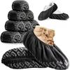 50/100 Stück schwarze, strapazierfähige, rutschfeste Überschuhe | Schützen den Boden und die Schuhe, geeignet für den Innen- und Außenbereich