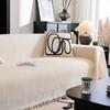 Krem Vind Sofahåndkle Sofa Fullt Dekke Teppe Enkelt Sofatrekk Sofaputetrekk Stoff