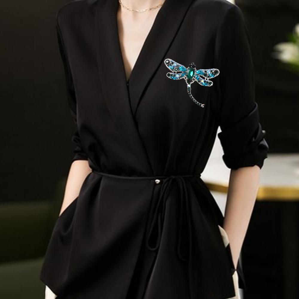 Boys Zinc Zinc Alloy Transparent Wings Women Brooch Korean Style Badge Dragonfly Brooch Clothes Accessories