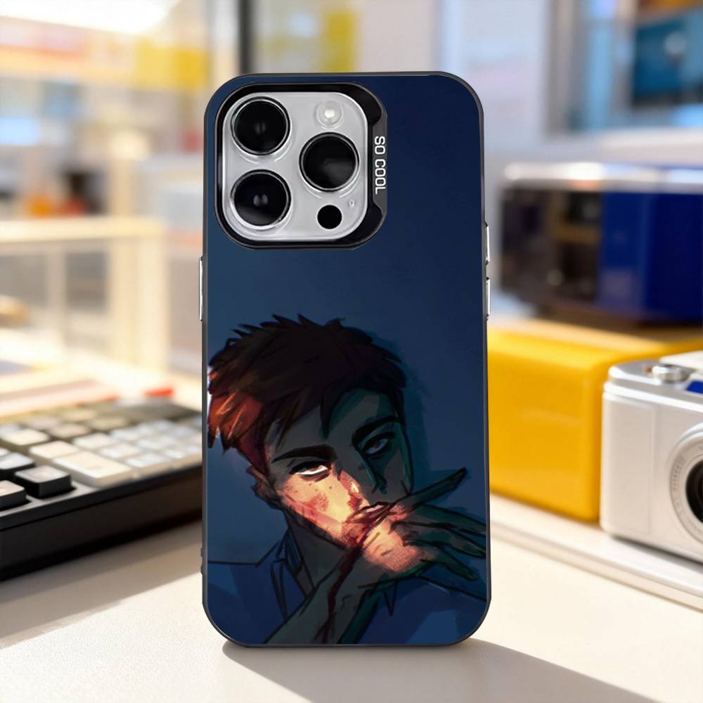 

D-Dispatch R-Robert Cool Phone Case For iPhone 17,16,15,14,13,12,11,Pro,XS,Max,Plus,Mini,SE4,E Black Matte Shockproof Cover iPhone17