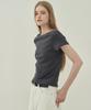MOTT Boat Neck T-Shirt - Navy