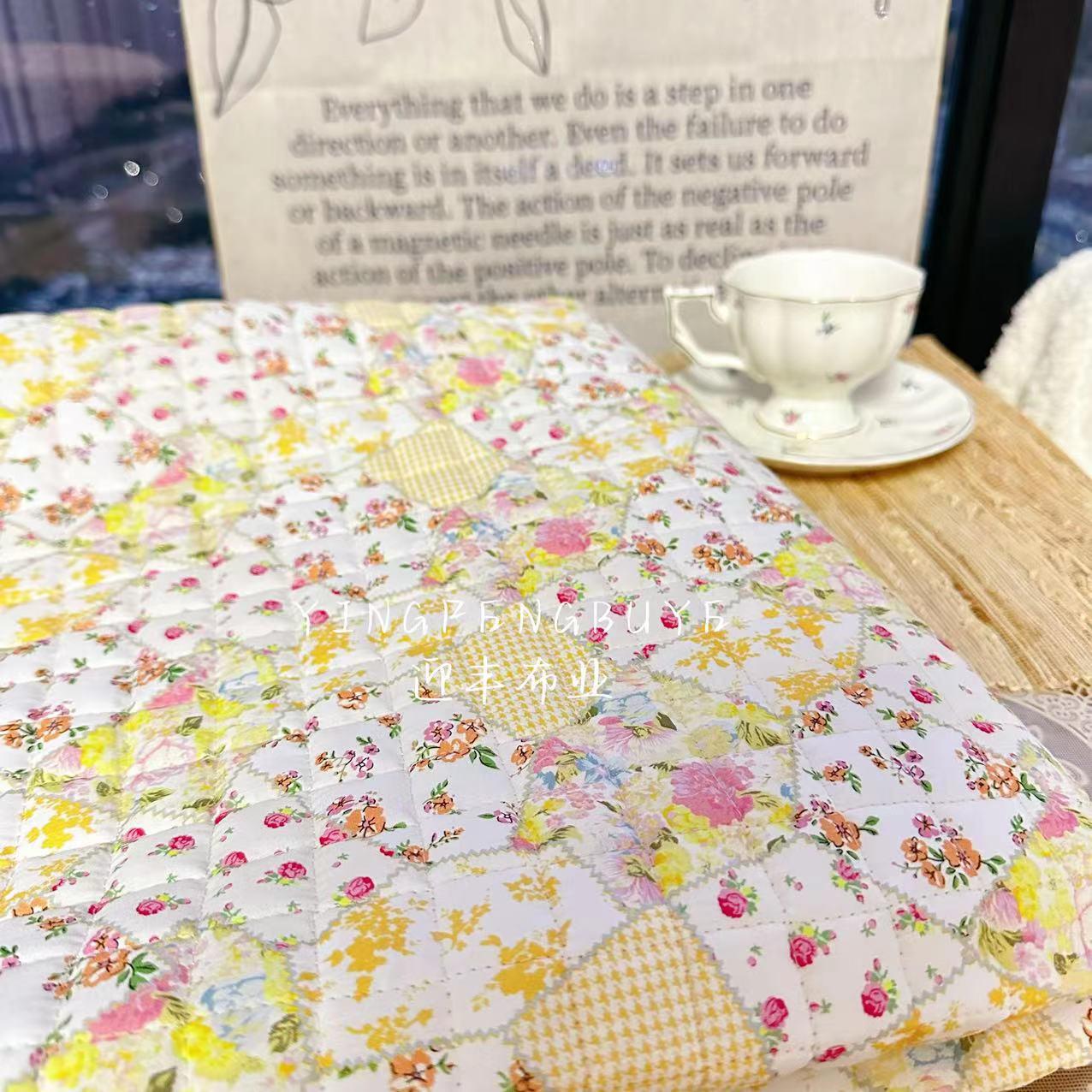 

40 штук Стеганый хлопок Корейская цветочная ткань для осенне-зимних курток 1 piece 95cm