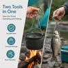 2pcs 6 Inch Fish Hook Remover Tool Stainless Steel Water Bottle Hanger  For Water Bottle