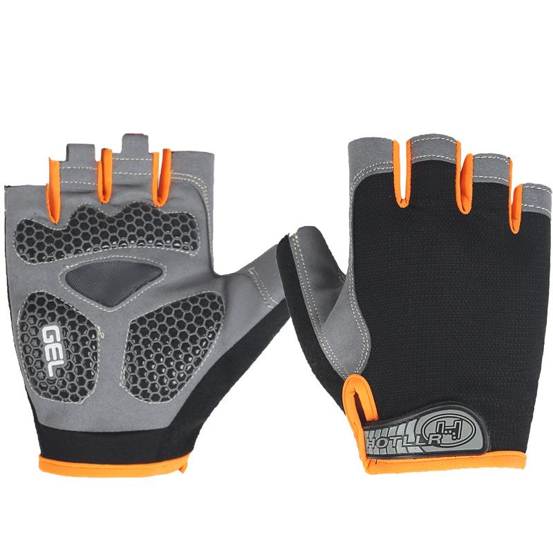 Guanti Unisex Mezza Dita per Fitness e Ciclismo - Antiscivolo, Ammortizzanti, Traspiranti, per Sport all'Aperto