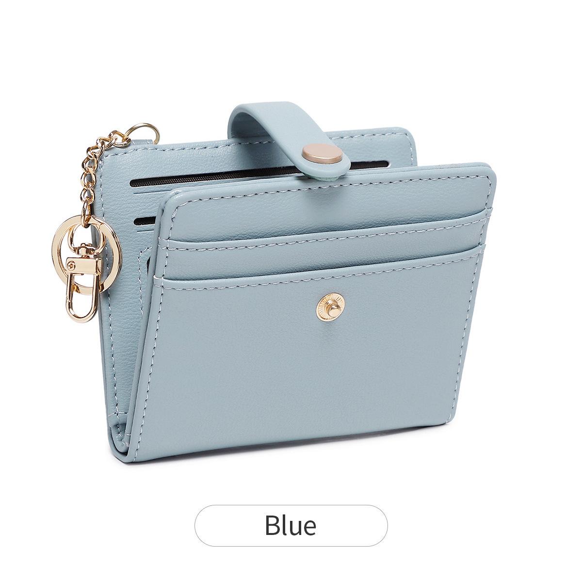 

Новый женский кошелек-кисть с защитой от кражи, двойного сложения, ультратонкий, сумка для кредитных карт, простой и портативный студенческий кошелек для мелочи