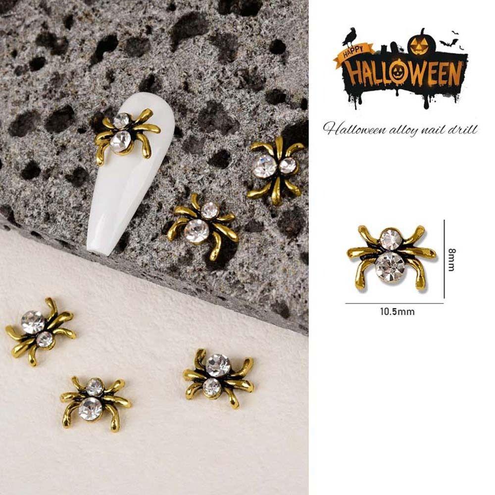 5Pcs/set Halloween Nail Art Charms Halloween Metal Nail Accessories  Girls