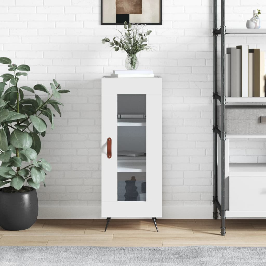 Vidaxl Cabinet, White, 34.5X34X90 Cm, Wood-Based Material