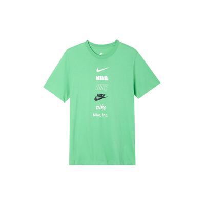 Alphabet Logo Print Pullover Crew Neck T-Shirt Men Tops Green DZ2876-363