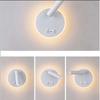 Minimalist LED Wall Mounted Reading Light Rotatable Bedside Wall Lamp Bedroom Decorative Wall Sconce Spotlight