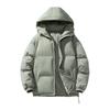 Men's Trendy Hooded Winter Puffer Jacket - Thick, Warm, Cotton Coat