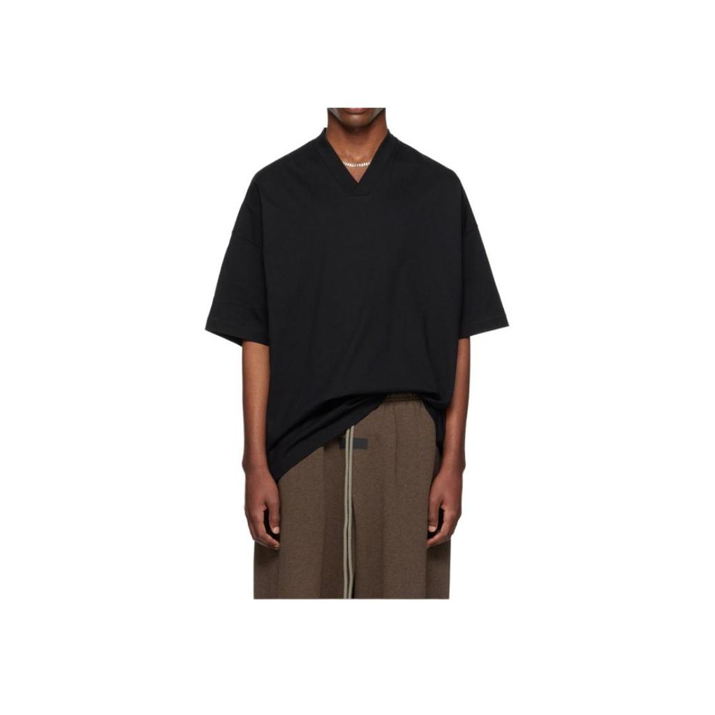 Fear of God Essentials V Neck Black Men Tops 125SU244210F