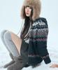 Mixxo Hairy Fair Isle Hooded Zip-Up Cardigan_Miwckfv2Ss