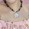 Summer Candy Sweetheart Colored Tassel Necklace Women's Light Luxury Niche Dopamine Neck Chain Sweet Cool Babe Collarbone Chain