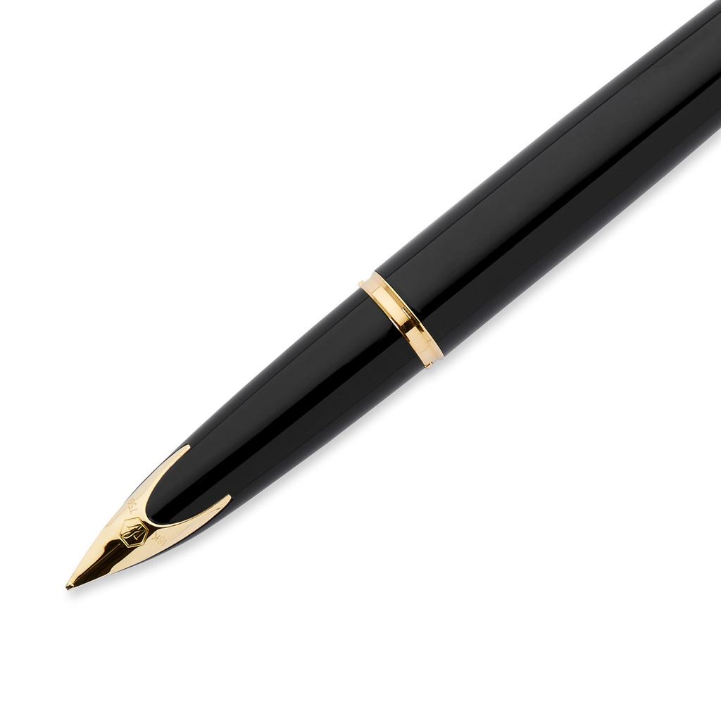 Waterman Karen Black Sea GT Fountain Fine 18K Gold Gift Officially S0700300 Pen, Nib, Nib, Boxed, Imported,