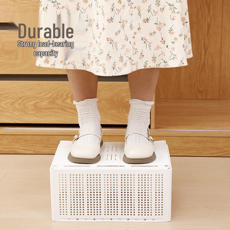 Foldable Wardrobe Organizer: Divided Storage Box for Clothes, Socks, and Underwear