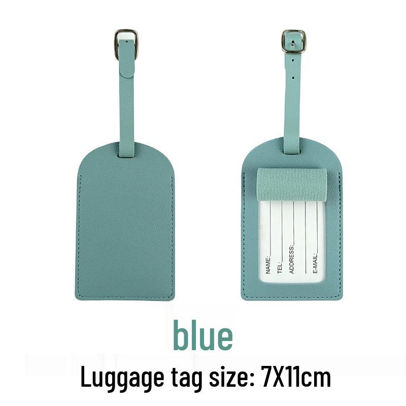 Customizable PU Leather Passport Holder & Luggage Tag Set with Paper Card Inclusion