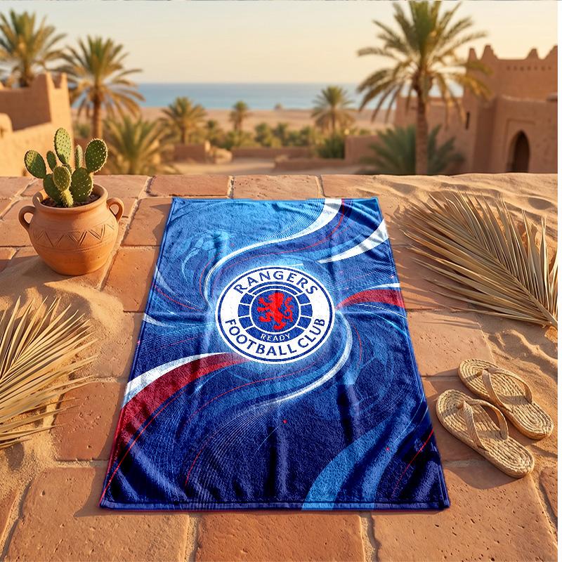Asciugamano da Spiaggia in Microfibra Rangers FC Stampa Asciugatura Rapida Assorbente Grande Asciugamano per Spiaggia Nuoto Viaggio