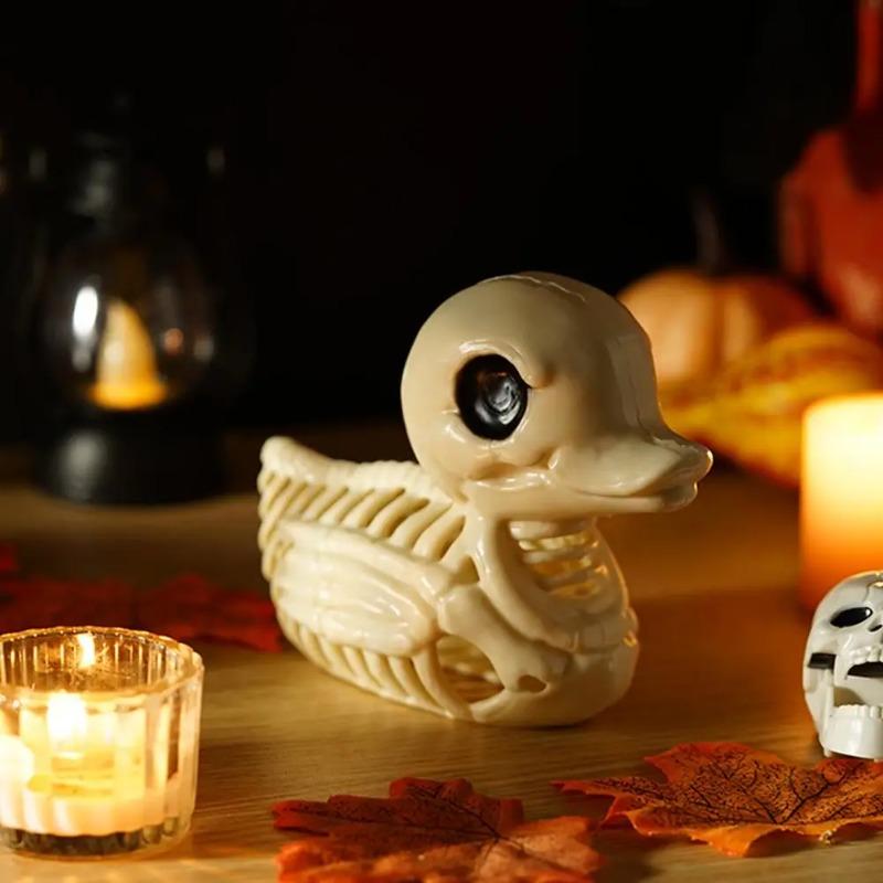 Halloween Skeleton Duck Skeleton Model Party Decoration Statue Skull Halloween Horror Ornament Small Ornaments