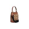 Coach Handbag Dempsey 15 Classic Old Flower All-over Snowflake Print Drawstring Closure Spelled Cow Leather Bucket Bag Hand-held Shoulder Crossbody