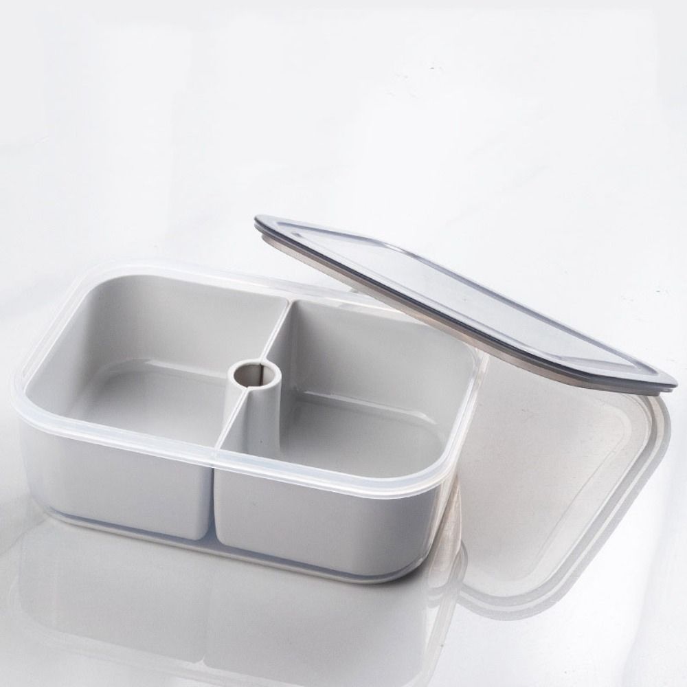 

2/3/4Grids Plastic Kitchen Organizer Food Storage Vegetable Freezer Box Freezer Box 2No no hollowing out