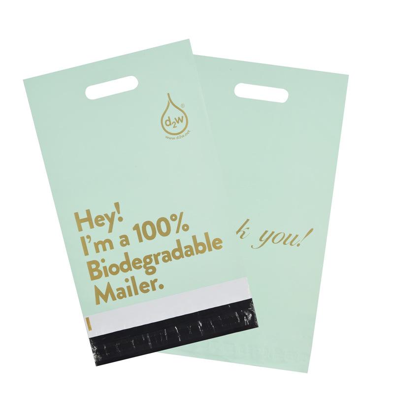 Packaging Tote Bag with Handle Large/small Custom Printed Logo Mail Bag Clothing Packaging Plastic Poly Mailers Mailing Bags