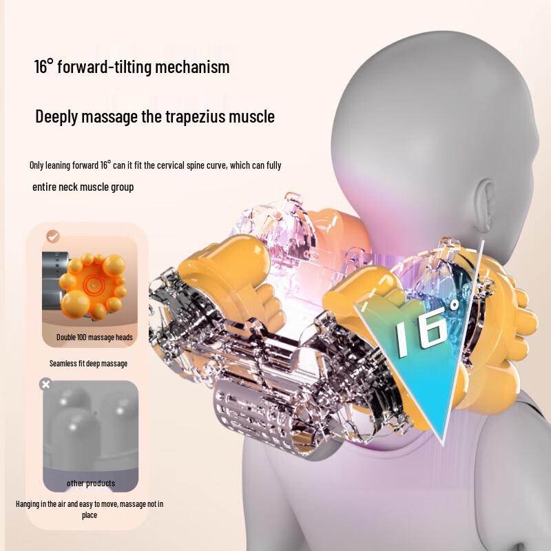 Enlong Rechargeable Neck and Back Massage Pillow