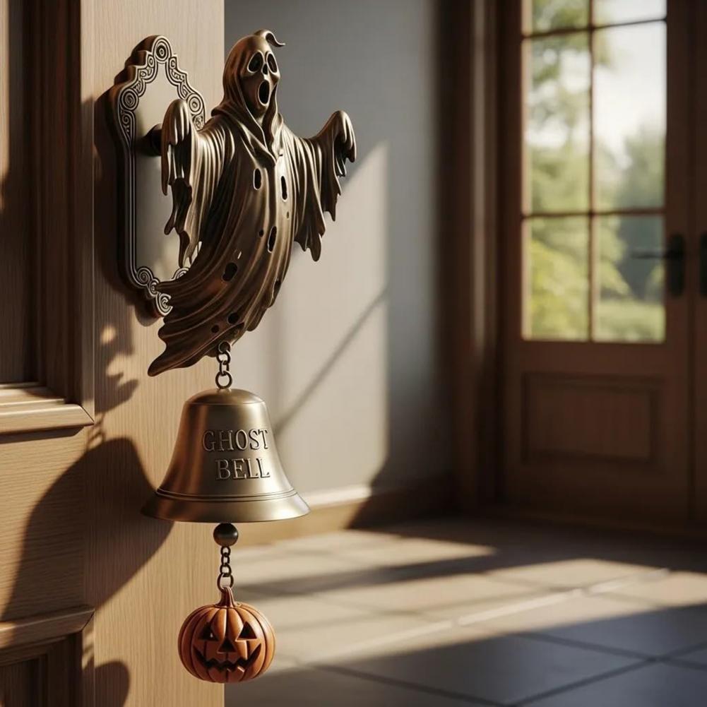 Halloween Door Bell Ornament Vintage Metal Doorbell Home Office Entrance Door Wall Mount Decorative Welcome Bell