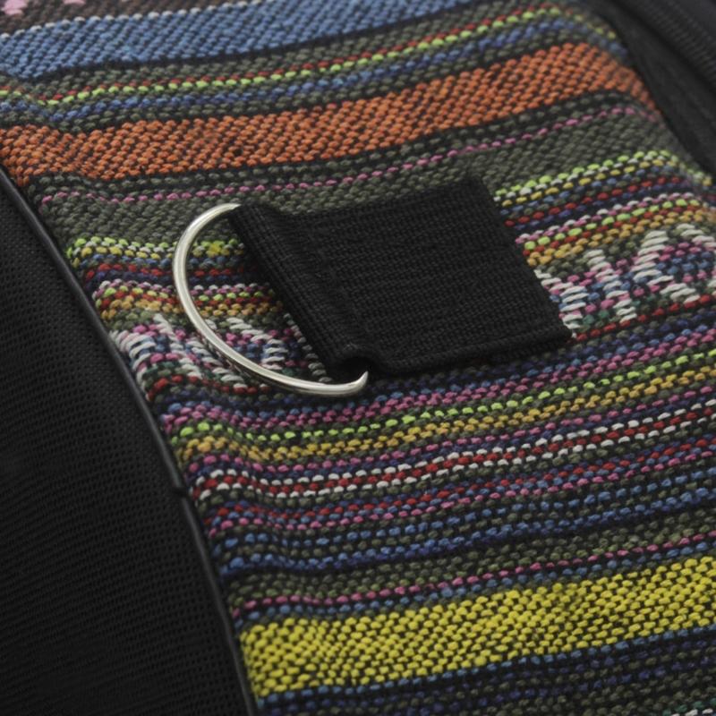 Ethnic Style Snare Drum Bag with Outside Pockets Portable Drum Case Storage Pouch Oxford Cloth Drum Backpack Durable