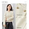 Shangdubila Women's Chic Tweed-Style Cardigan Jacket