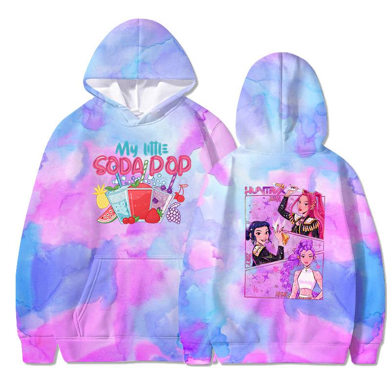 

KPop Printed Hoodie Loose Casual Comfortable Warm Inside Outside Fashionable Autumn Winter Long Sleeved Hoodie 4XL