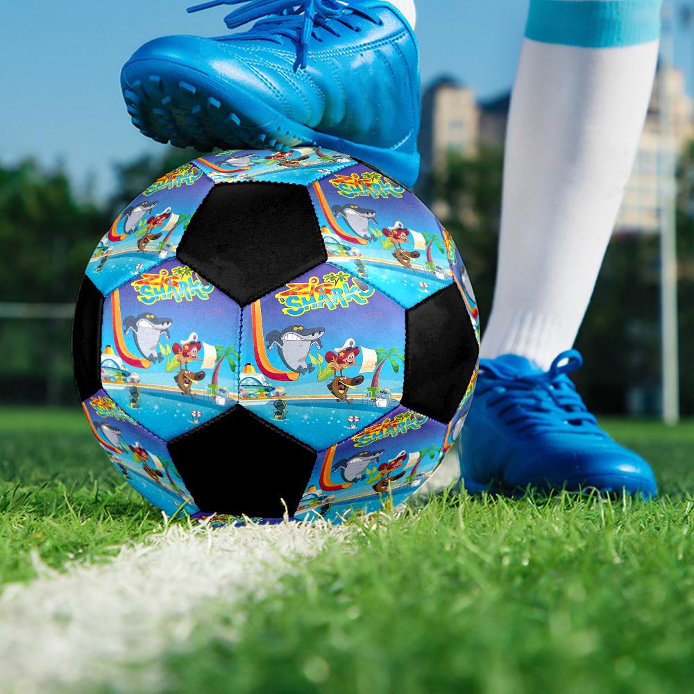 Zig & sharko Theme Size 5 Soccer Ball, Suitable for Both Indoor and Outdoor Matches, a Gift Suitable for Everyone.