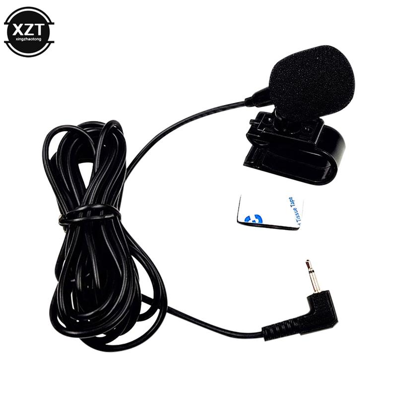 Car Radio Microphone Mic 2.5mm Mono Elbow Jack Car GPS Bluetooth-compatible Navigator Microphone External Amplifier Microphone