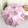 1pc My Melody Pink Umbrella - Automatic Open/Closed, Portable Folding Design, 8-Rib Iron Frame Outdoor Umbrella, Ideal Gift for Fans, Travelers, Every