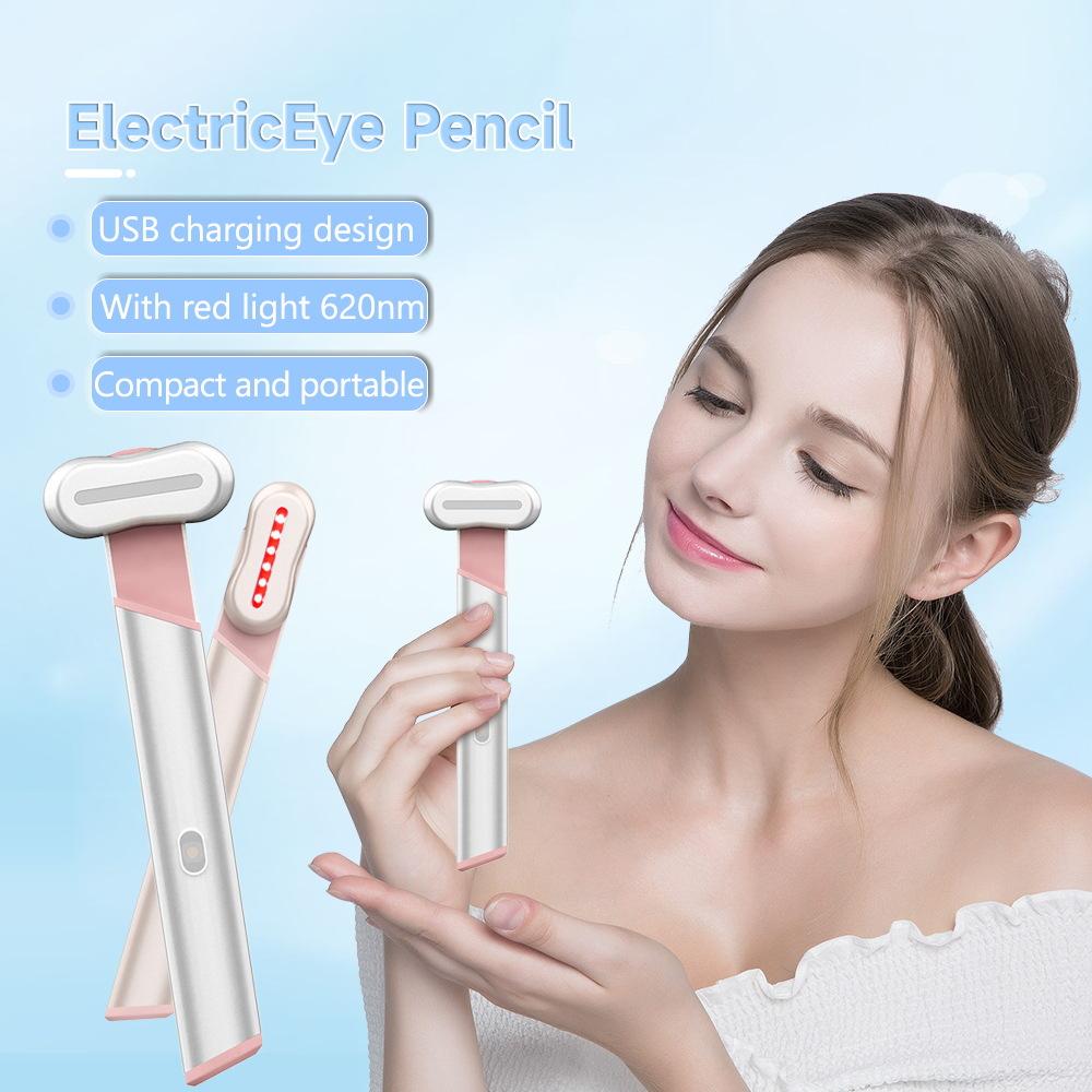 EMS Microcurrent Face Lifting Device Red Light Facial Wand Eye Neck Massager Skin Tightening  Anti Wrinkle Skin Care Beauty Tool