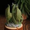 Resins Colorful Flower Dragon Miniature Figurine Ornament for Garden and Landscapes Office Home Desktop Cake Decoration