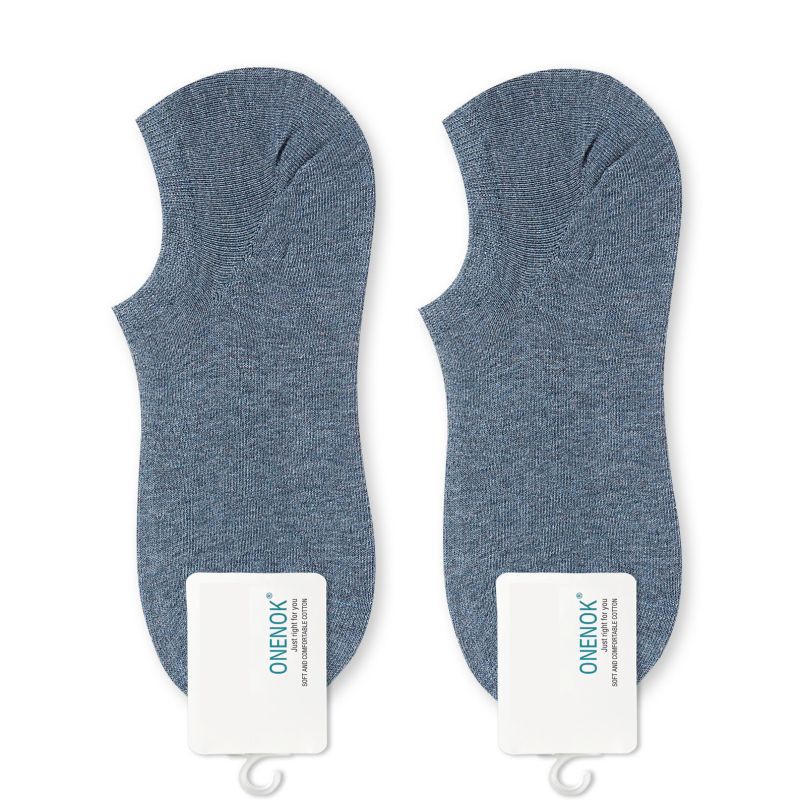 Men's Fine Combed Cotton Anti-odor Breathable Anti-sweat Anti-slip Non-slip Short Invisible Boat Style Stockings for Summer Pure Cotton