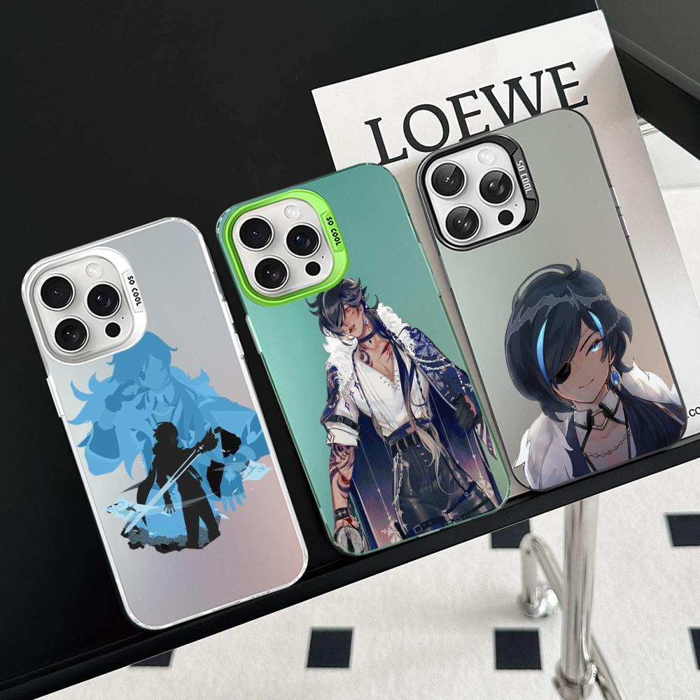 Kaeya Genshin Impact Phone Case For iPhone 16 15 14 13 12 11 Pro Max X XR XSMAX 8 7 Plus Matte Shockproof Back Cover