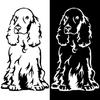 Cocker Spaniel Dog Car Body Window Sticker PET Decal Styling Truck Decoration