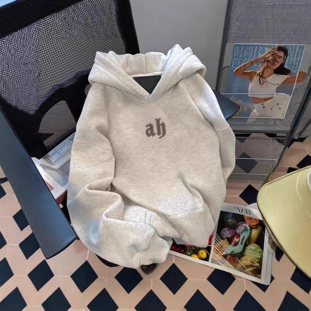 

Heavyweight Fleece-Lined Hooded Sweatshirt - 2024 Retro Minimalist Print XL